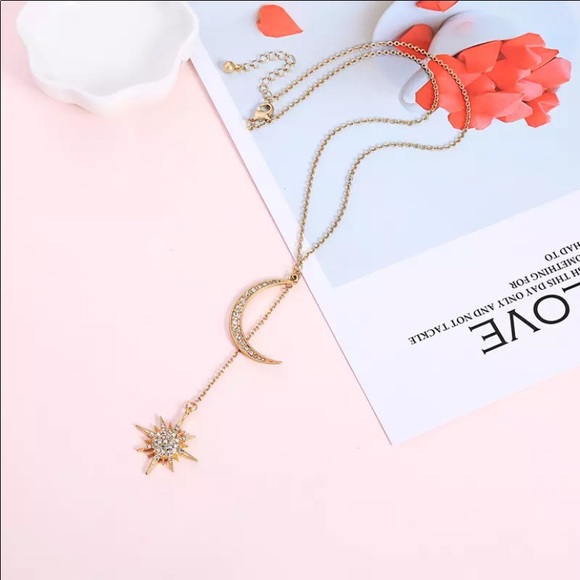 Star and Moon Necklace - Picture 3 of 5